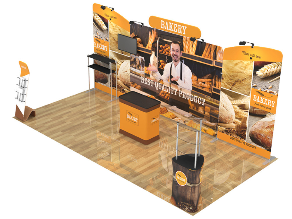 10x20ft Custom Trade Show Booth Display H
