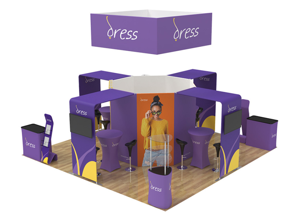 20x20ft Custom Trade Show Booth Display 05
