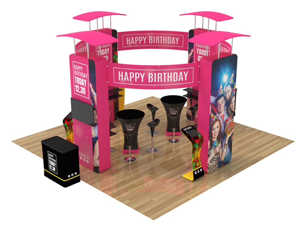 20x20ft Custom Trade Show Booth Display A
