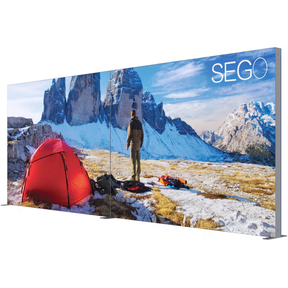 SEGO 20ft Modular Lightbox Display Configuration A Double-Sided (Graphic Package)