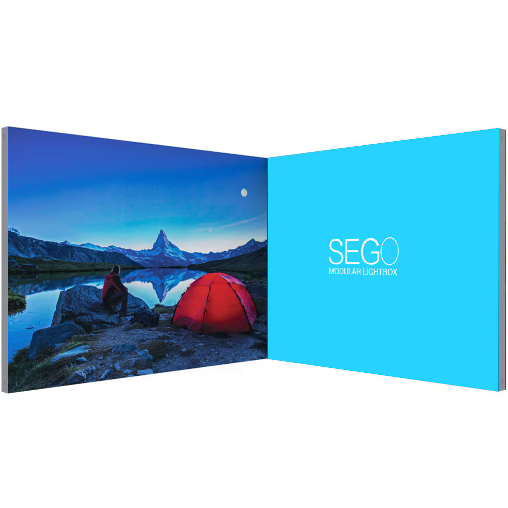 SEGO 20ft Modular Lightbox Display Configuration B Double-Sided (Graphic Package)